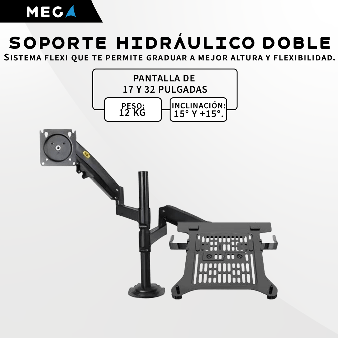 SOPORTE HIDRÁULICO DOBLE