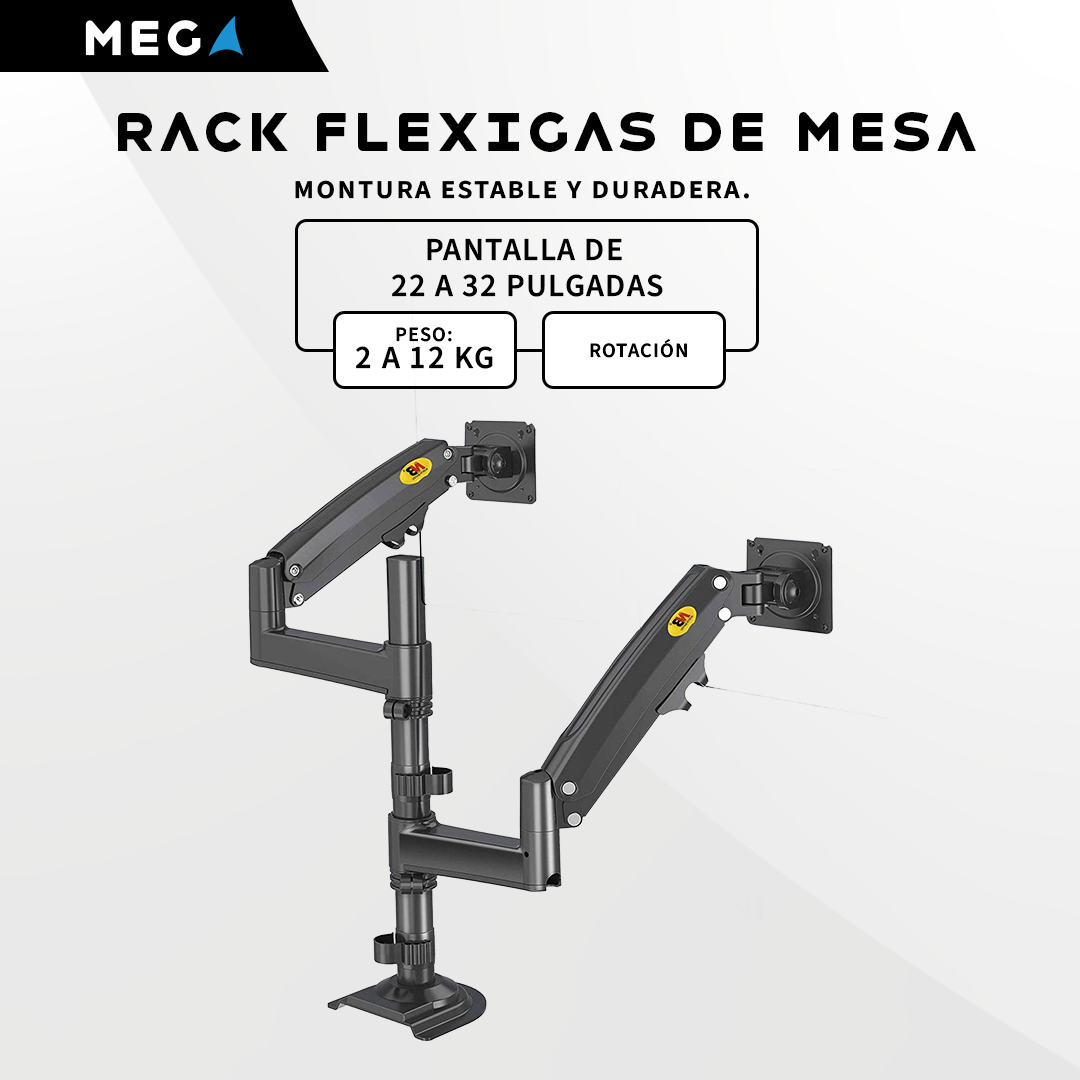 RACK FLEXIGAS PARA MONITORES DE 22″ – 32″