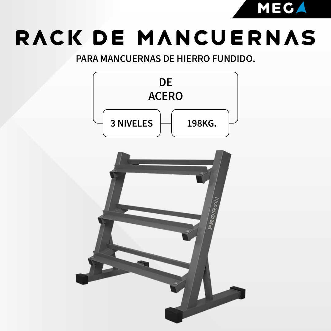 Rack de mancuernas de acero