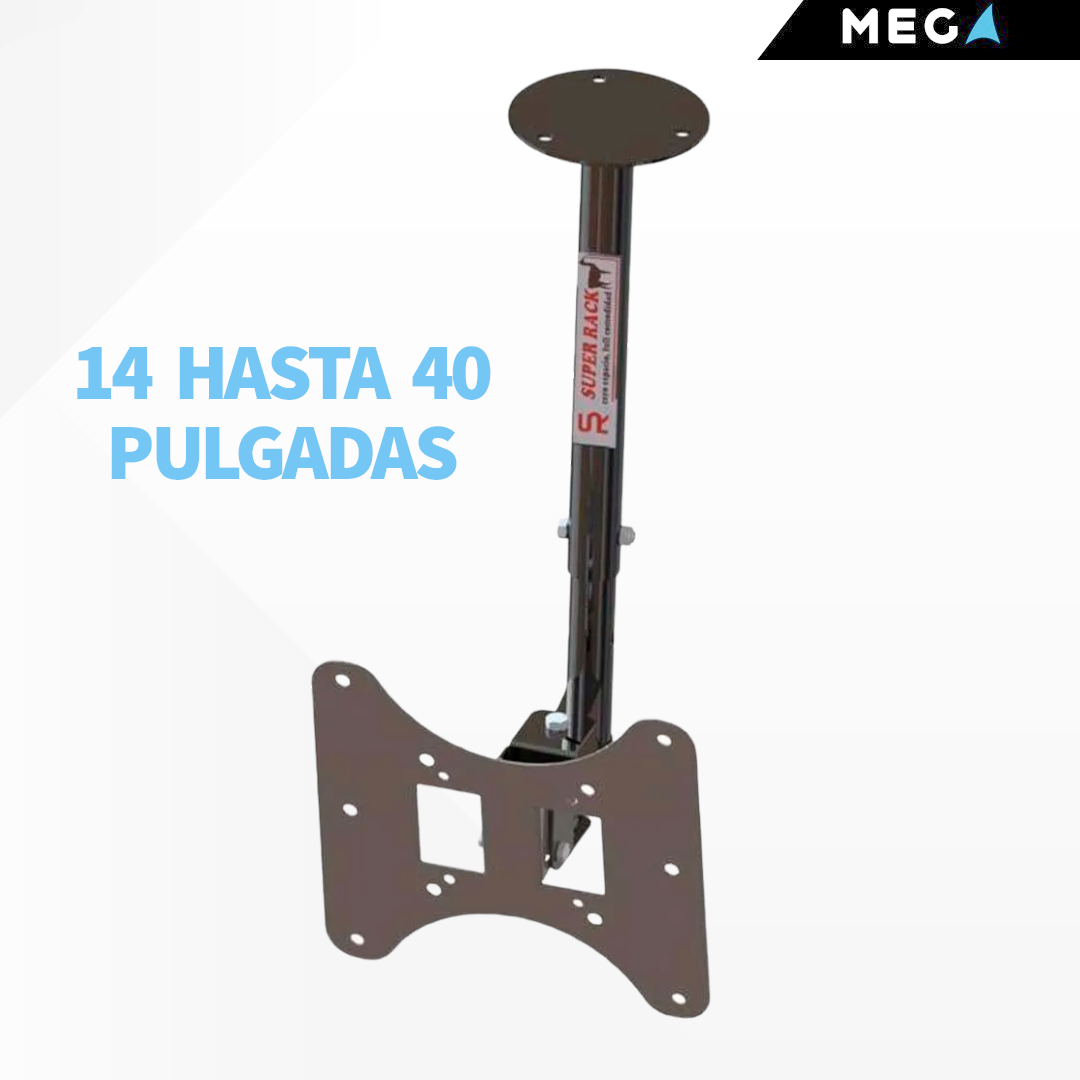 RACK DE TECHO GIRATORIO PARA TV DE 14″ a  40″