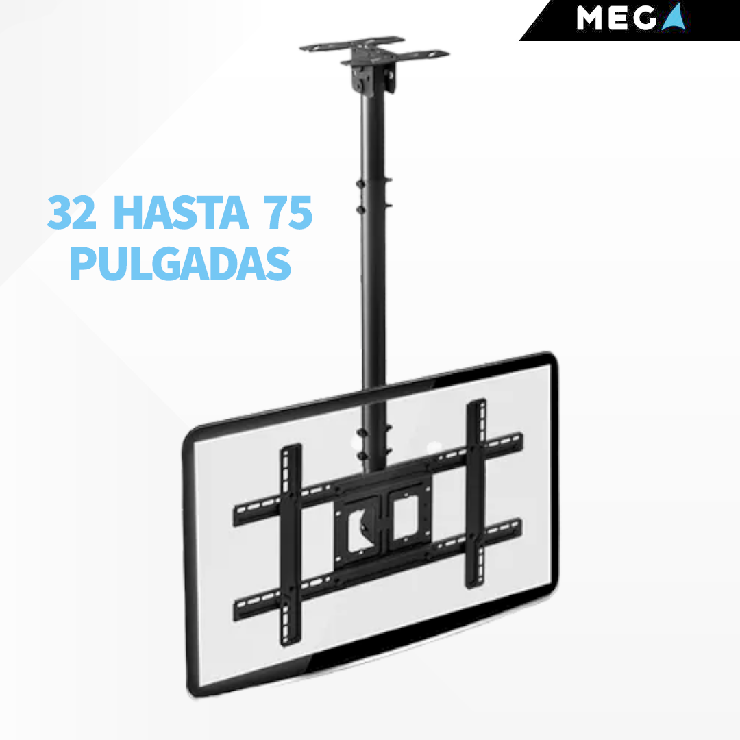 SOPORTE Y RACK DE TECHO PARA TV DE 32″ – 75″ LED / LCD / OLED / PLASMA