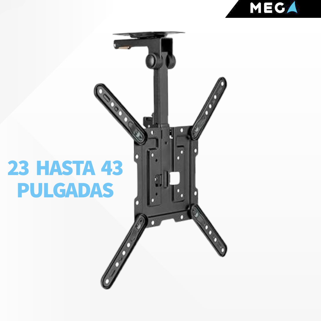 RACK PLEGABLE DE TECHO PARA TV DE 23″ – 43″