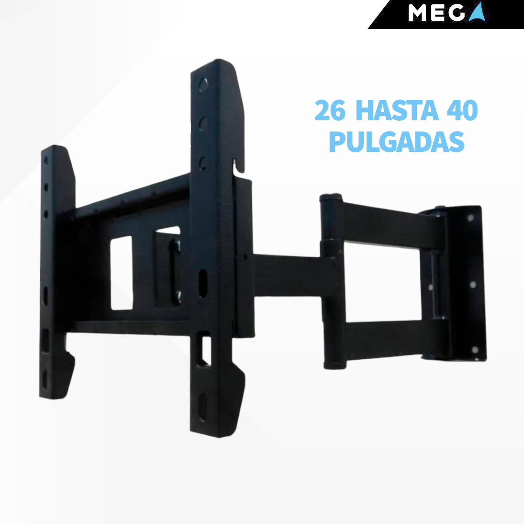 RACK 2 BRAZOS PARA TV 26″ – 40″ LCD / SMART / CURVO